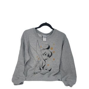 Tinkerbell Sweatshirt Gray New Women's Medium 7-9